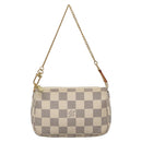 LOUIS VUITTON Damier Azur Mini Pochette Accessoires Pouch N63005 LV Auth BA4860-13