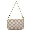 LOUIS VUITTON Damier Azur Mini Pochette Accessoires Pouch N63005 LV Auth BA4860-2