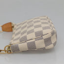 LOUIS VUITTON Damier Azur Mini Pochette Accessoires Pouch N63005 LV Auth BA4860-3