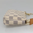LOUIS VUITTON Damier Azur Mini Pochette Accessoires Pouch N63005 LV Auth BA4860-4