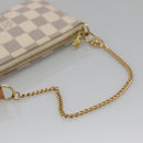 LOUIS VUITTON Damier Azur Mini Pochette Accessoires Pouch N63005 LV Auth BA4860-7