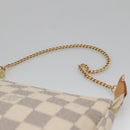LOUIS VUITTON Damier Azur Mini Pochette Accessoires Pouch N63005 LV Auth BA4860-8