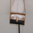 Christian Dior Honeycomb Canvas Shoulder Bag PVC Black Gold Auth BA4862-22