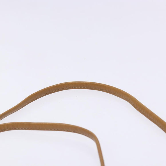 Christian Dior Honeycomb Canvas Shoulder Bag PVC Black Gold Auth BA4862