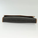 Christian Dior Honeycomb Canvas Chain Shoulder Bag PVC Black Gold Auth BA4863-5