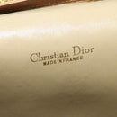 Christian Dior Honeycomb Canvas Chain Shoulder Bag PVC Beige Gold Auth BA4864-11