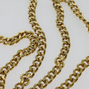 Christian Dior Honeycomb Canvas Chain Shoulder Bag PVC Beige Gold Auth BA4864-8