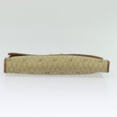 Christian Dior Honeycomb Canvas Chain Shoulder Bag PVC Beige Gold Auth BA4864-5