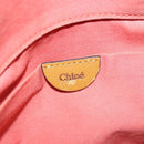 Chloe Tote Bag Leather 2way Beige Gold Auth BA4868-22