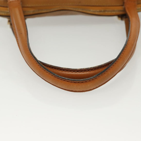 Chloe Tote Bag Leather 2way Beige Gold Auth BA4868