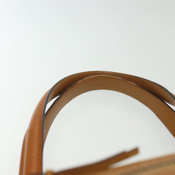 Chloe Tote Bag Leather 2way Beige Gold Auth BA4868