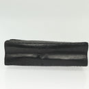 BALLY Hand Bag Leather Black Gold Auth BA4871-6