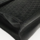 BALLY Hand Bag Leather Black Gold Auth BA4871-15