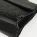 BALLY Hand Bag Leather Black Gold Auth BA4871-16