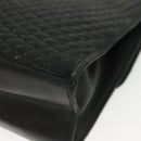 BALLY Hand Bag Leather Black Gold Auth BA4871-9