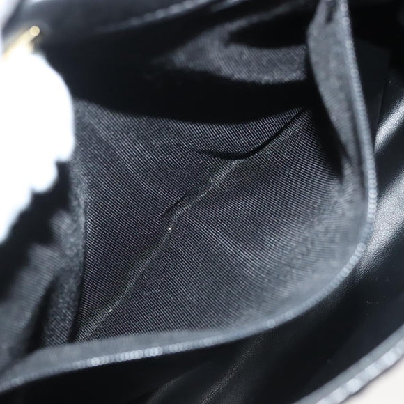 BALLY Hand Bag Leather Black Gold Auth BA4871