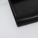 FENDI Shoulder Bag Leather Black Gold Auth BA4874-8
