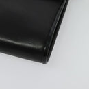 FENDI Shoulder Bag Leather Black Gold Auth BA4874-15