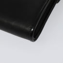 FENDI Shoulder Bag Leather Black Gold Auth BA4874-17