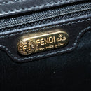 FENDI Shoulder Bag Leather Black Gold Auth BA4874-19