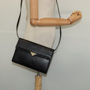 FENDI Shoulder Bag Leather Black Gold Auth BA4874-22