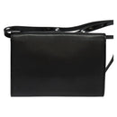 FENDI Shoulder Bag Leather Black Gold Auth BA4874-2