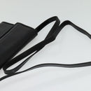 FENDI Shoulder Bag Leather Black Gold Auth BA4874-7