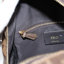 FENDI Zucca Canvas Backpack PVC FILA Collaboration Brown Gold Auth BA4876-27