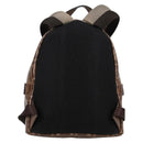 FENDI Zucca Canvas Backpack PVC FILA Collaboration Brown Gold Auth BA4876-2