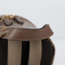 FENDI Zucca Canvas Backpack PVC FILA Collaboration Brown Gold Auth BA4876-7