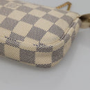 LOUIS VUITTON Damier Azur Mini Pochette Accessoires Pouch N63005 LV Auth BA4881-9