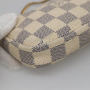 LOUIS VUITTON Damier Azur Mini Pochette Accessoires Pouch N63005 LV Auth BA4881-14