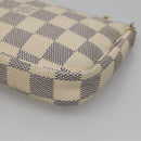 LOUIS VUITTON Damier Azur Mini Pochette Accessoires Pouch N63005 LV Auth BA4881-15