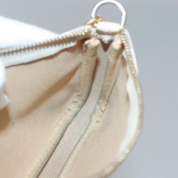 LOUIS VUITTON Damier Azur Mini Pochette Accessoires Pouch N63005 LV Auth BA4881