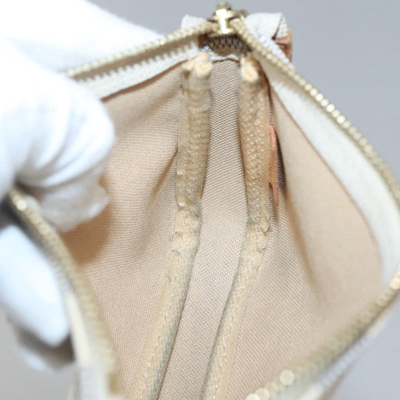 LOUIS VUITTON Damier Azur Mini Pochette Accessoires Pouch N63005 LV Auth BA4881