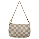 LOUIS VUITTON Damier Azur Mini Pochette Accessoires Pouch N63005 LV Auth BA4881-13