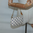 LOUIS VUITTON Damier Azur Mini Pochette Accessoires Pouch N63005 LV Auth BA4881-21