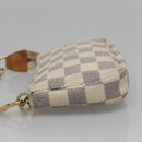 LOUIS VUITTON Damier Azur Mini Pochette Accessoires Pouch N63005 LV Auth BA4881-3