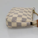 LOUIS VUITTON Damier Azur Mini Pochette Accessoires Pouch N63005 LV Auth BA4881-4