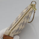 LOUIS VUITTON Damier Azur Mini Pochette Accessoires Pouch N63005 LV Auth BA4881-6