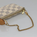 LOUIS VUITTON Damier Azur Mini Pochette Accessoires Pouch N63005 LV Auth BA4881-7