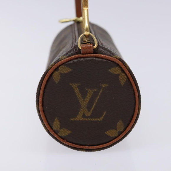 LOUIS VUITTON Monogram Papillon Pouch LV Auth BA4883
