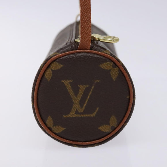 LOUIS VUITTON Monogram Papillon Pouch LV Auth BA4883