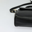Burberrys Shoulder Bag Leather Black Auth BA489-14