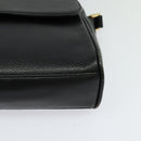 Burberrys Shoulder Bag Leather Black Auth BA489-15