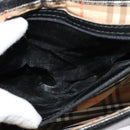 Burberrys Shoulder Bag Leather Black Auth BA489-11