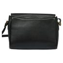 Burberrys Shoulder Bag Leather Black Auth BA489-2