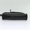 Burberrys Shoulder Bag Leather Black Auth BA489-5