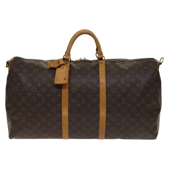LOUIS VUITTON Monogram Keepall Bandouliere 60 Boston Bag M41412 LV Auth BA4890