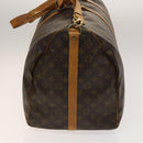 LOUIS VUITTON Monogram Keepall Bandouliere 60 Boston Bag M41412 LV Auth BA4890-3